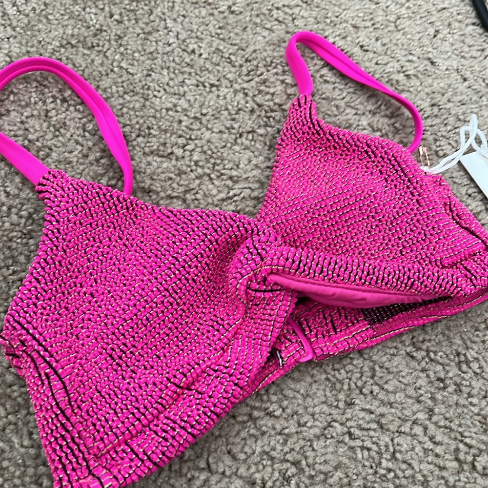 Good American Always Fits Sculpt Bikini Bikini Top, NWT - Picture 3 of 7